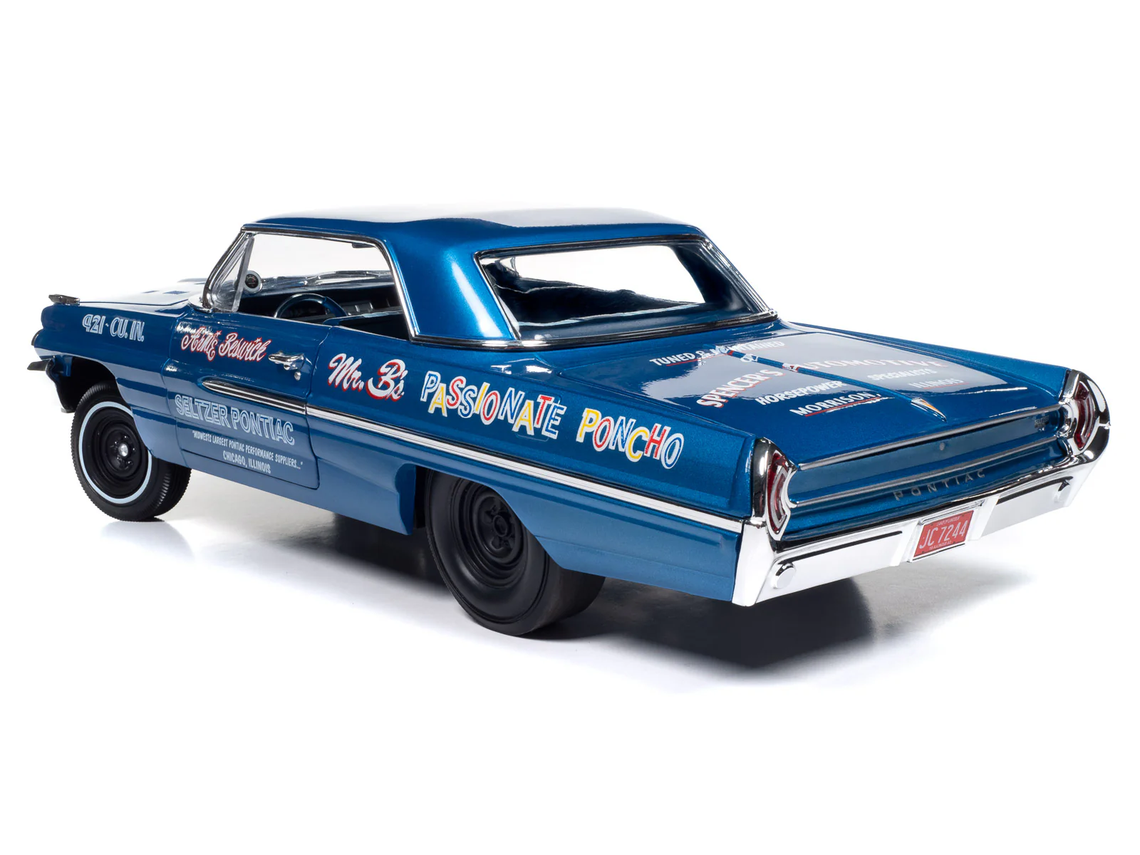 Auto World 1962 Pontiac Catalina Hardtop Legends of the Quarter Mile 1:18 Scale Diecast - Image 3