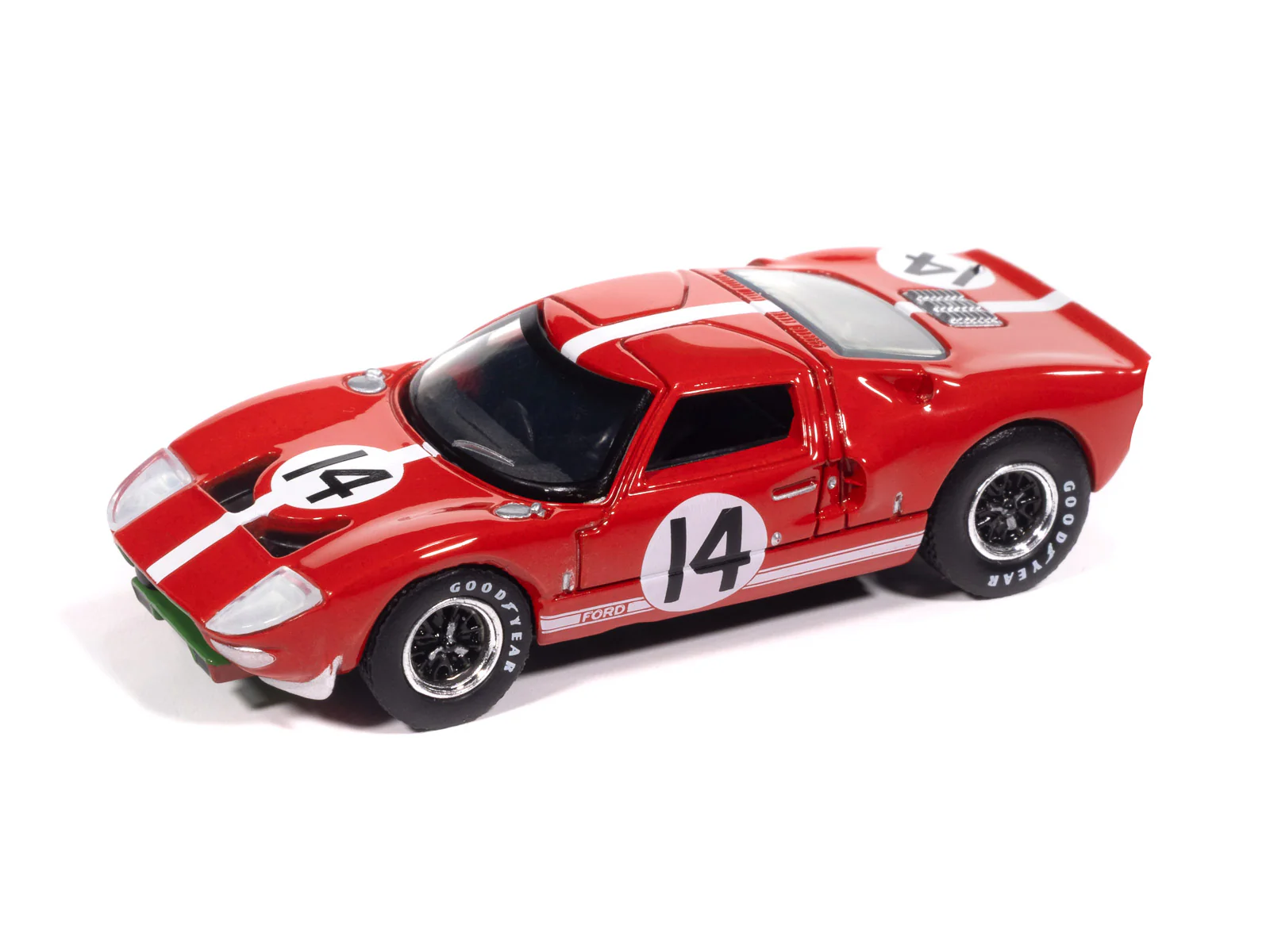 Auto World 1965 Ford GT40 #14 (Red w/White Stripes) premium 2025 release 3 1:64 Diecast - Image 2
