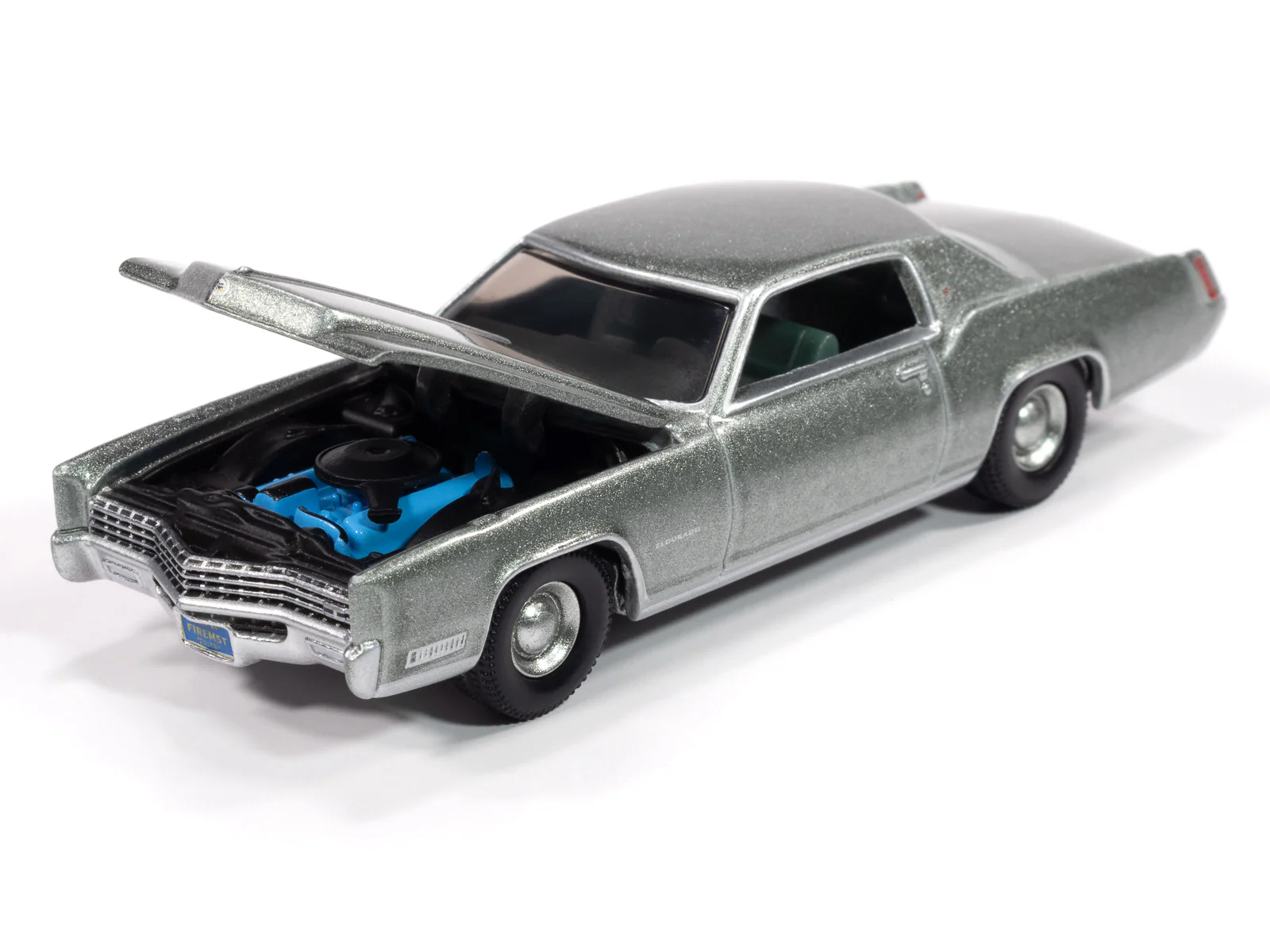 Auto World 1967 Cadillac Eldorado (Light Green Crystal Firemist Metallic) 1:64 Diecast - Image 3