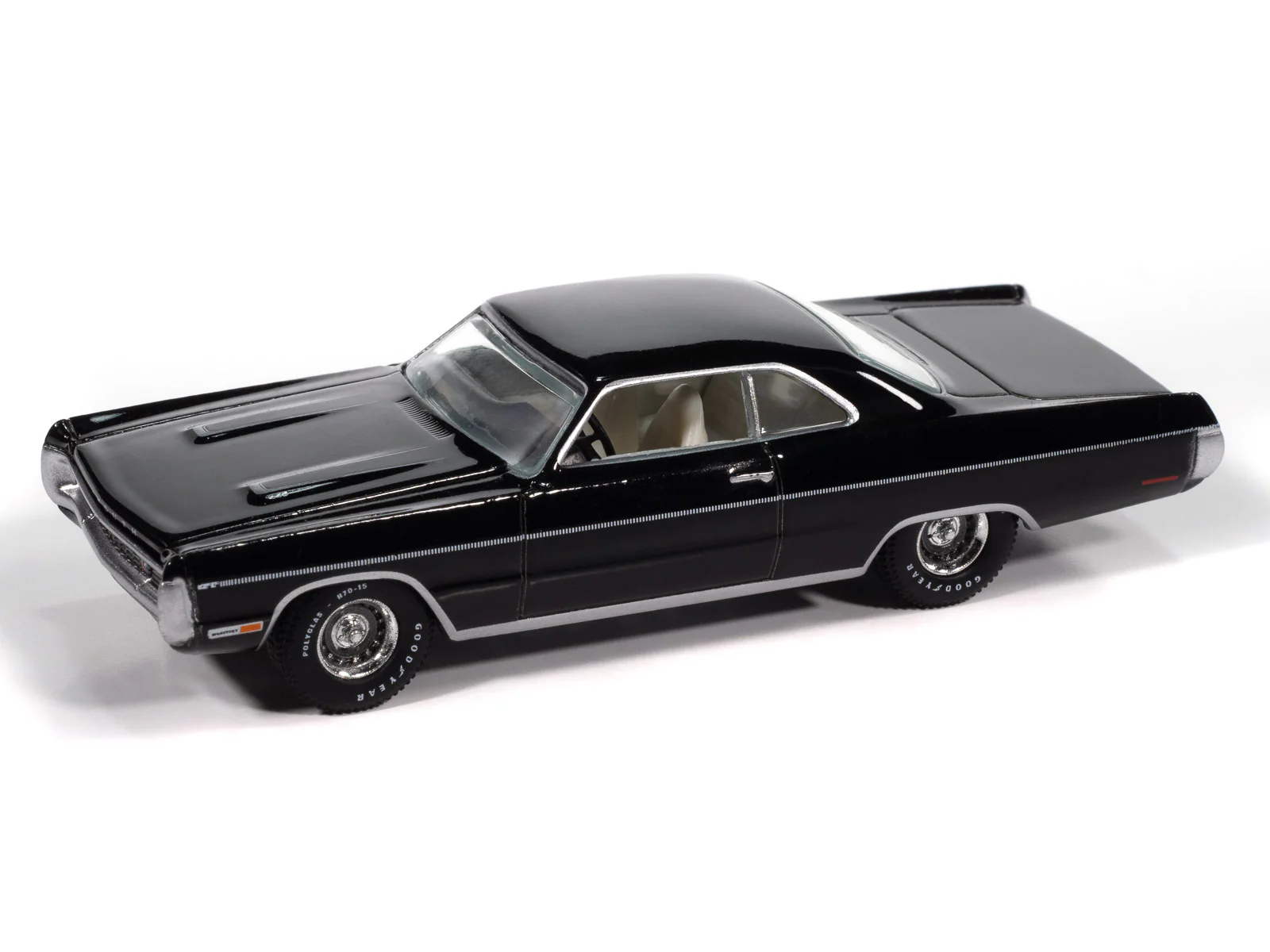 Auto World 1970 Plymouth Sport Fury GT (Black Velvet) (AW Exclusive) 1:64 Diecast - Image 2