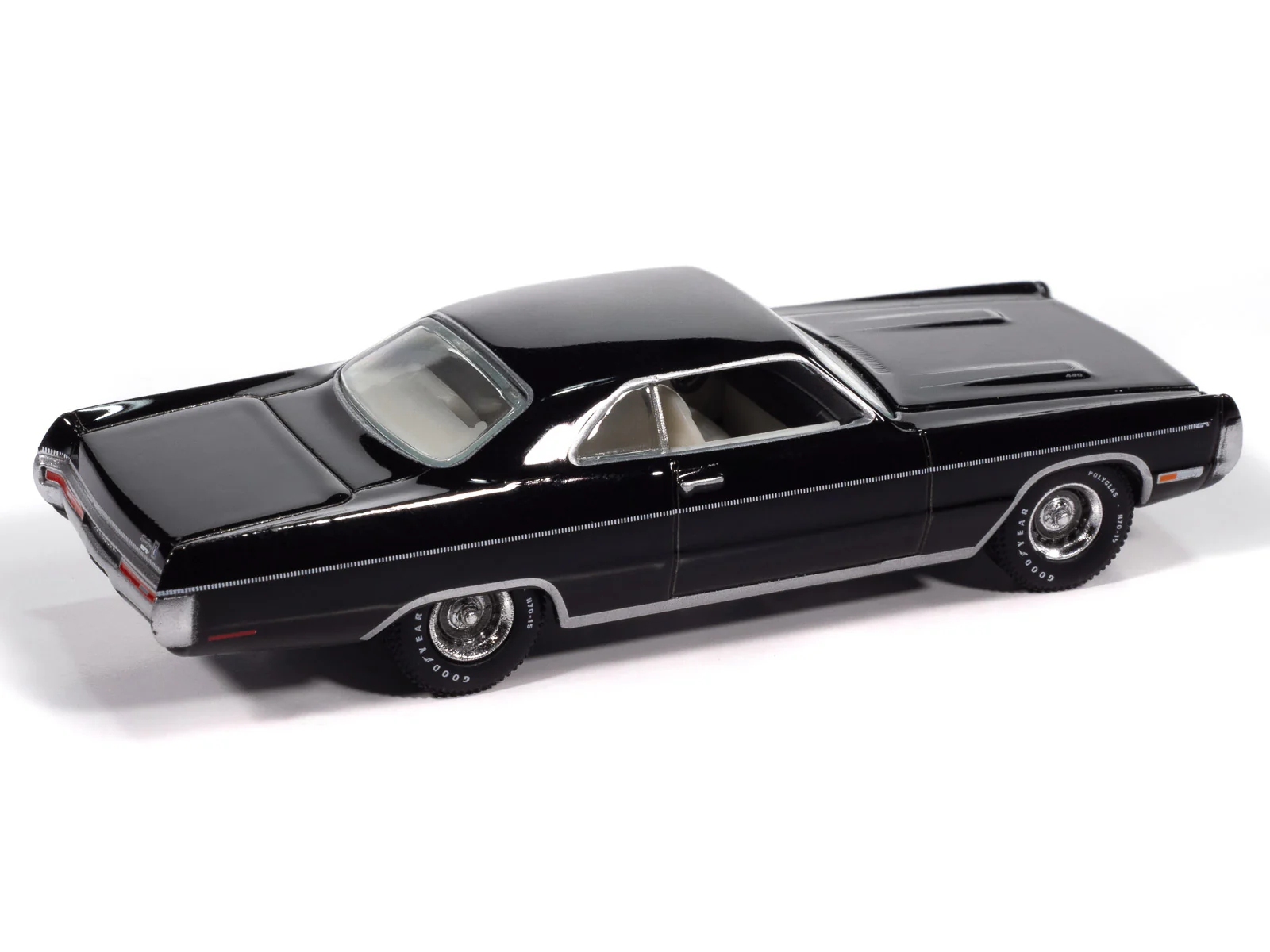 Auto World 1970 Plymouth Sport Fury GT (Black Velvet) (AW Exclusive) 1:64 Diecast - Image 3