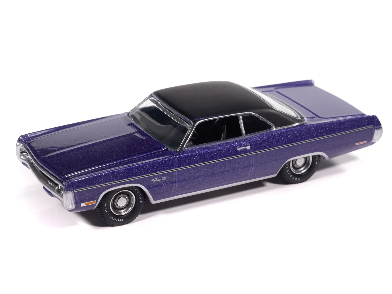 Auto World 1971 Plymouth Fury III (In-Violet) premium 2025 release 3 1:64 Diecast - Image 2