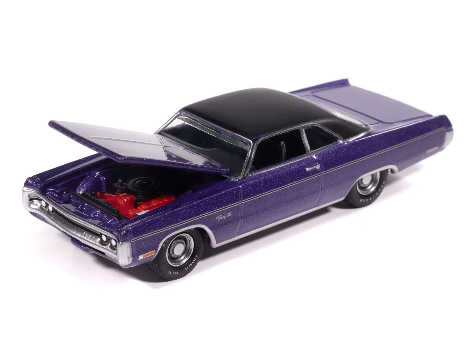 Auto World 1971 Plymouth Fury III (In-Violet) premium 2025 release 3 1:64 Diecast - Image 3