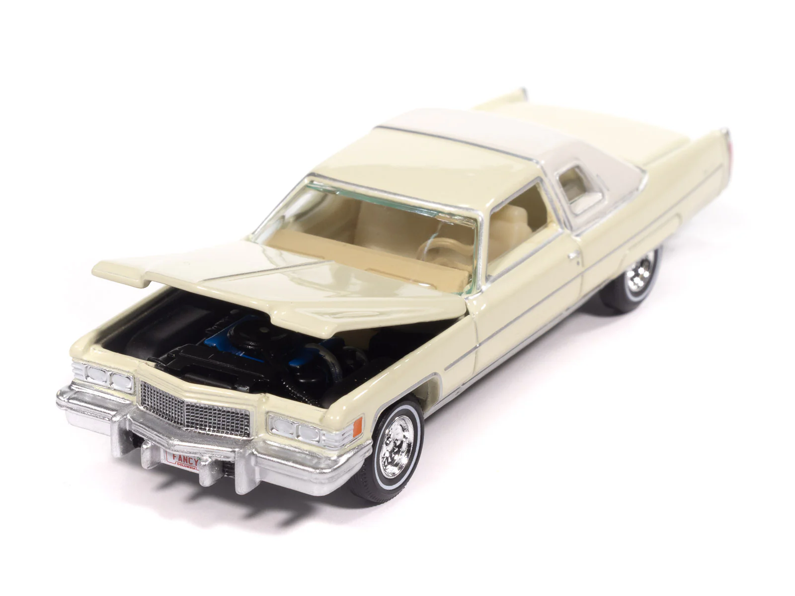 Auto World 1976 Cadillac Coupe de Ville (Phoenician Ivory) 1:64 Diecast - Image 3