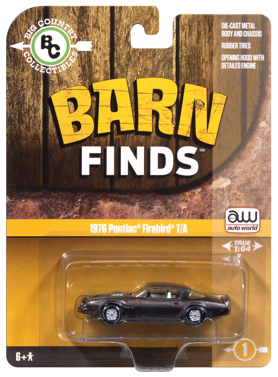 Auto World 1976 Pontiac Firebird T/A Barn Find 1:64 Diecast