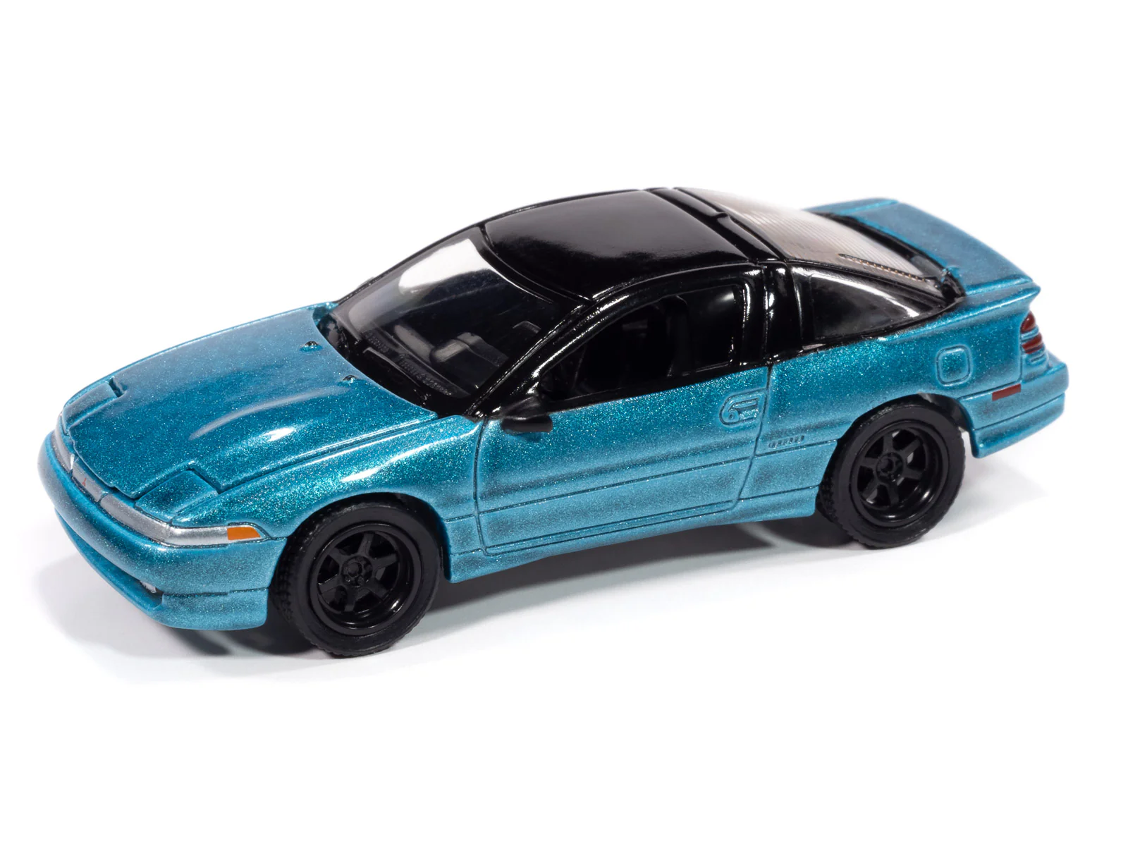 Auto World 1991 Mitsubishi Eclipse GSX (Tennessee Blue) 1:64 Diecast - Image 2