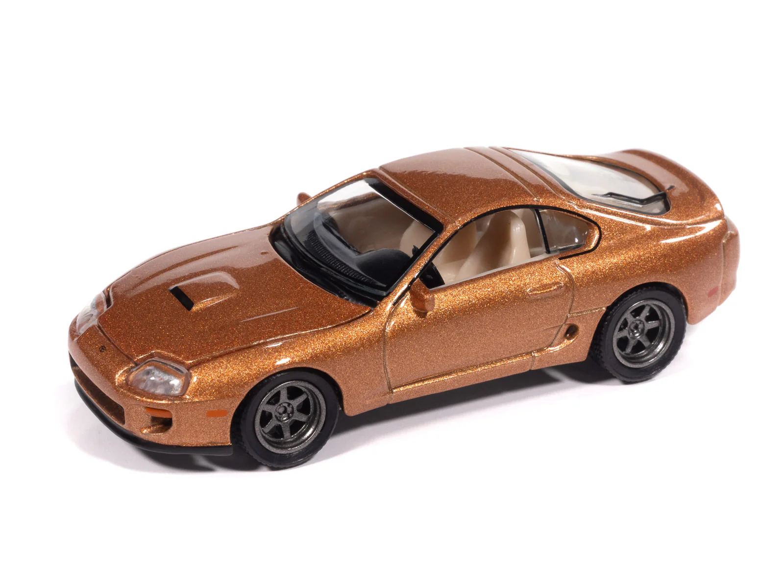 Auto World 1998 Toyota Supra (No Spoiler & Custom Wheels) (Sedona Sunset Metallic) premium 2025 release 3 1:64 Diecast - Image 2
