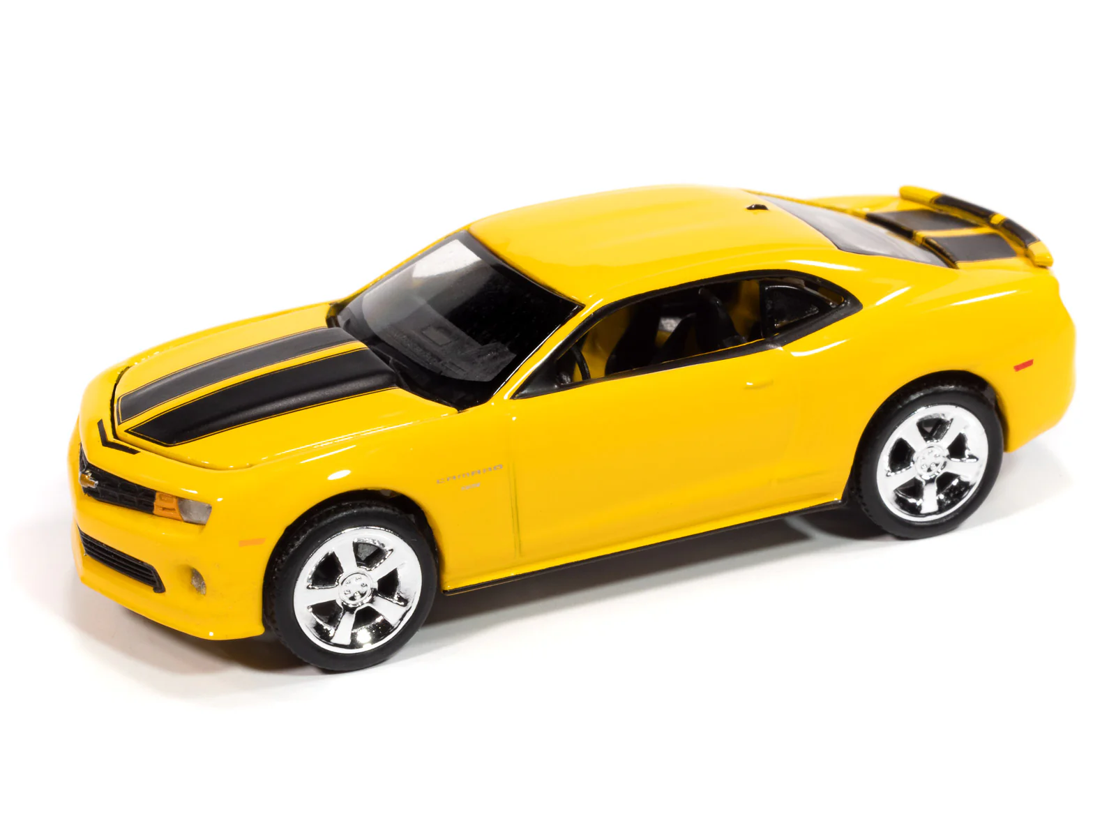 Auto World 2010 Chevrolet Camaro RS (Rally Yellow) 1:64 Diecast - Image 2