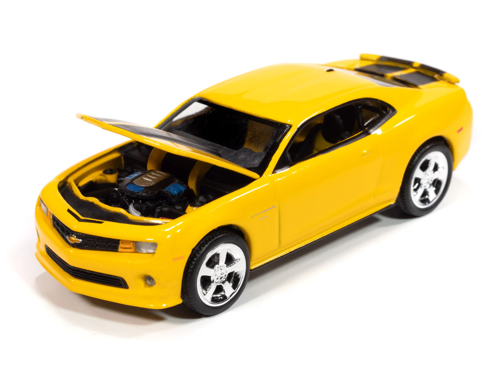 Auto World 2010 Chevrolet Camaro RS (Rally Yellow) 1:64 Diecast - Image 3
