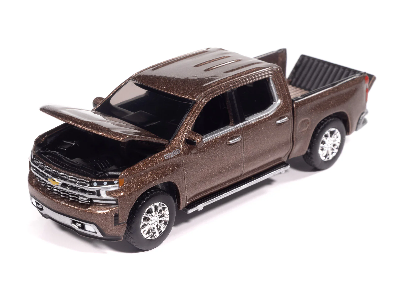 Auto World 2019 Chevy Silverado High Country (Oakwood Metallic) 1:64 Diecast - Image 3