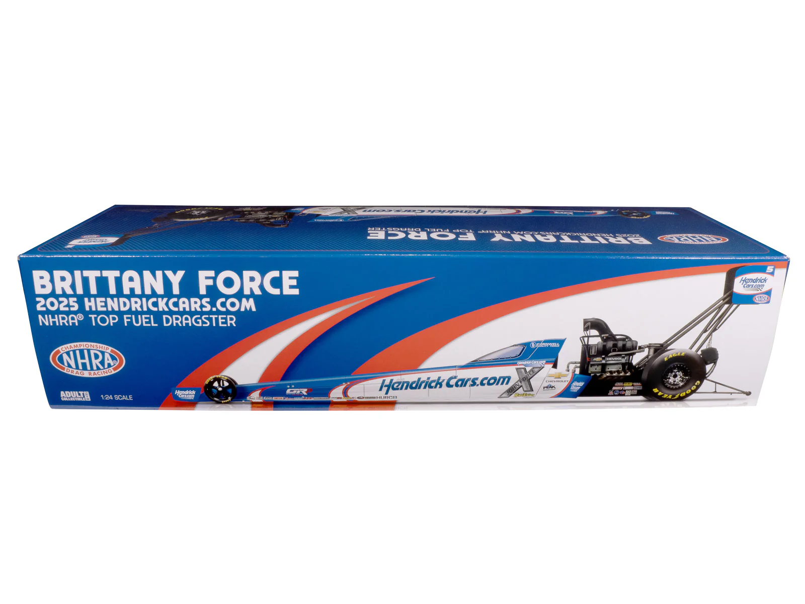 Auto World NHRA 2025 Brittany Force HendrickCars.com Top Fuel Dragster 1:24 Scale Diecast - Image 6