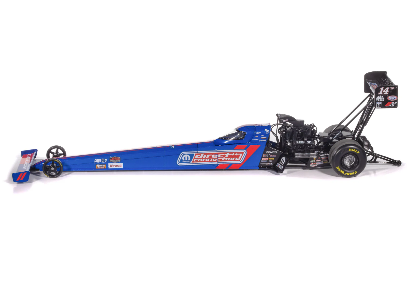 Auto World NHRA 2025 Tony Stewart Direct Connection Top Fuel Dragster 1:24 Scale Diecast - Image 3