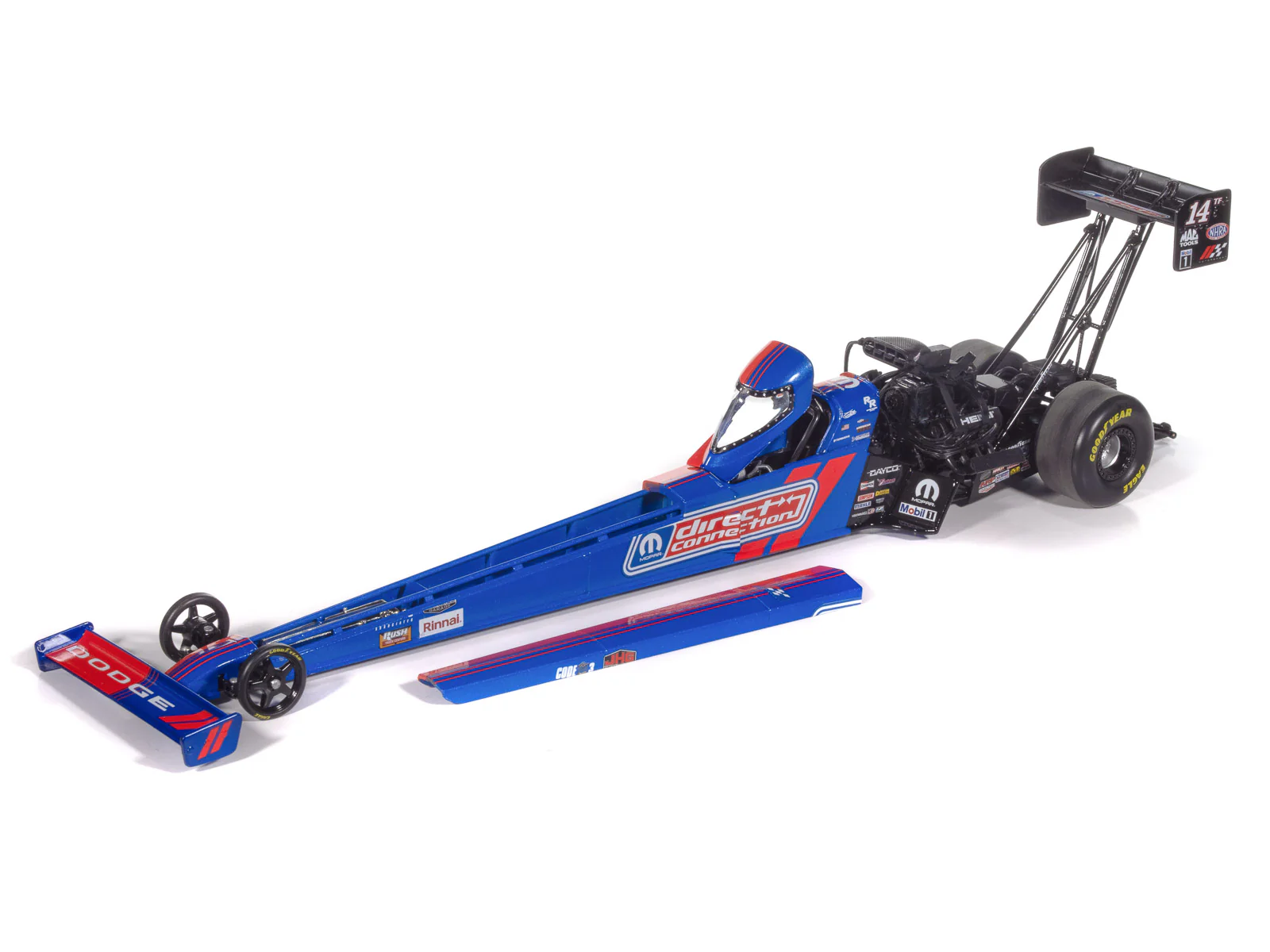 Auto World NHRA 2025 Tony Stewart Direct Connection Top Fuel Dragster 1:24 Scale Diecast - Image 5