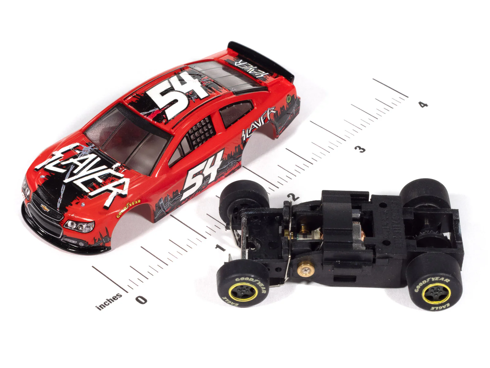 Auto World Super III 2015 Chevy SS Slayer (Red) HO Scale Slot Car - Image 3