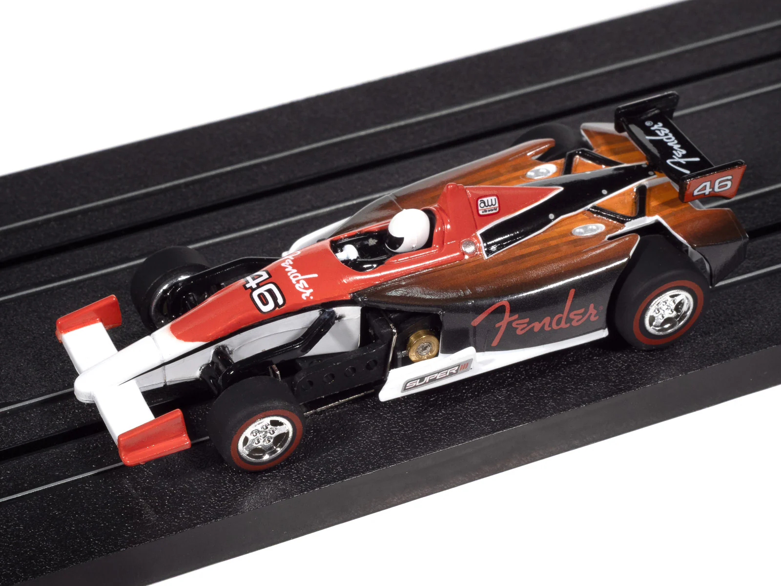 Auto World Super III Indy Car Fender (Red Top) HO Scale Slot Car - Image 4