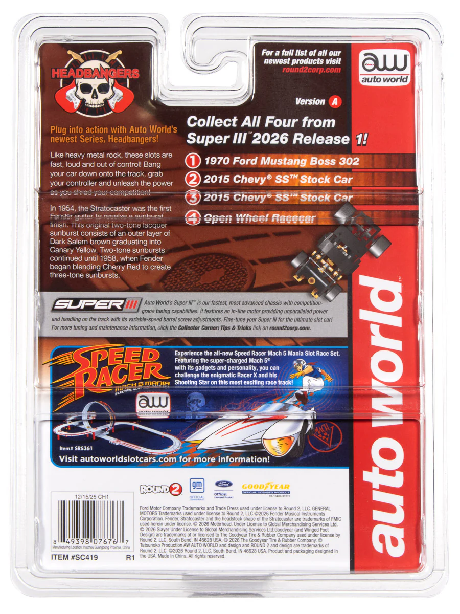 Auto World Super III Indy Car Fender (Red Top) HO Scale Slot Car - Image 5
