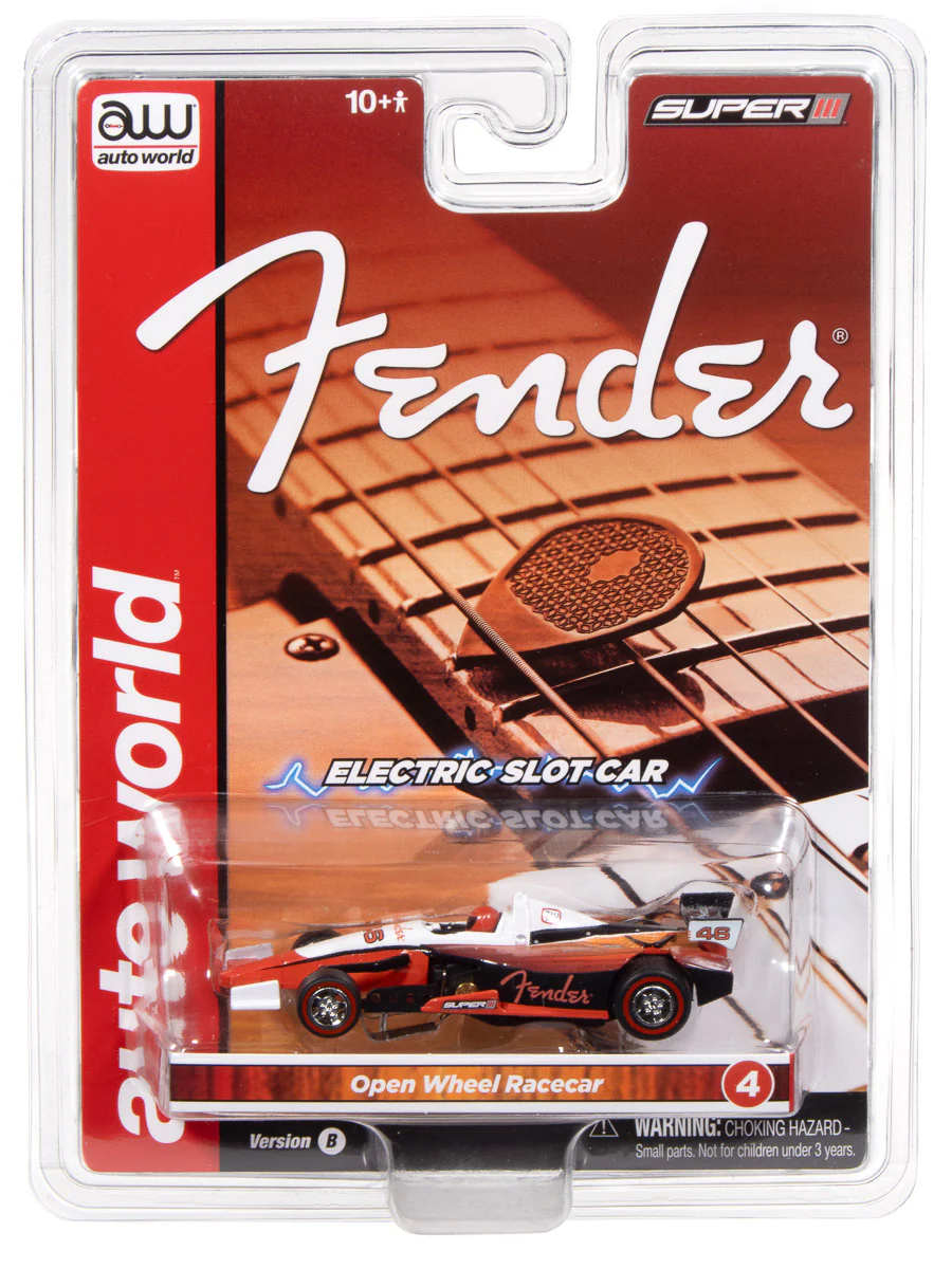 Auto World Super III Indy Car Fender (White Top) HO Scale Slot Car