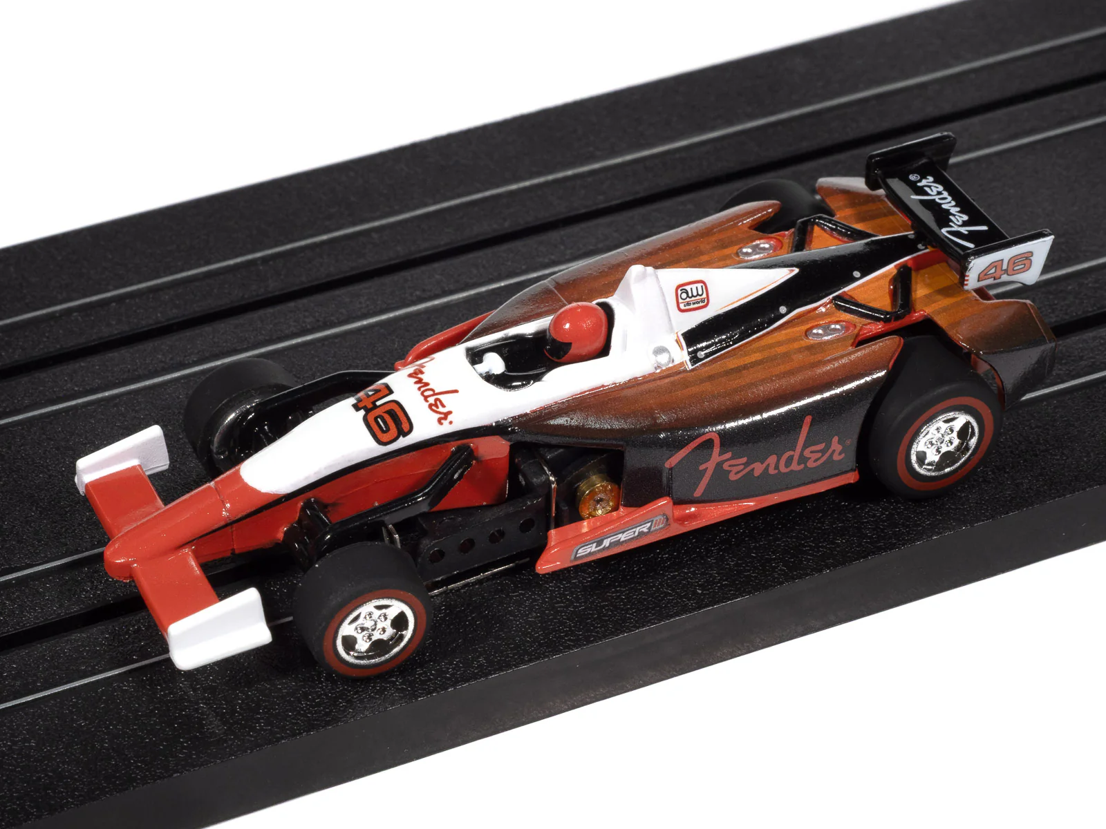 Auto World Super III Indy Car Fender (White Top) HO Scale Slot Car - Image 4