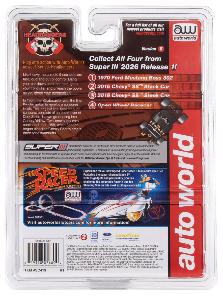 Auto World Super III Indy Car Fender (White Top) HO Scale Slot Car - Image 5