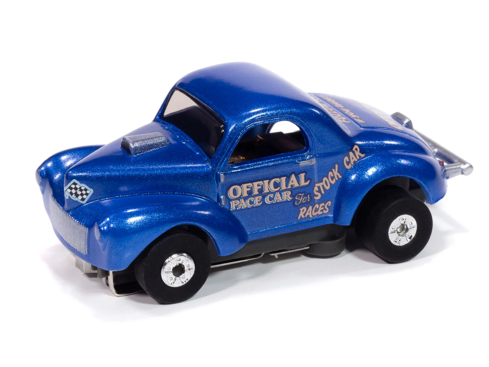 Auto World Thunderjet 1941 Willys Coupe (Blue) HO Scale Slot Car - Image 2