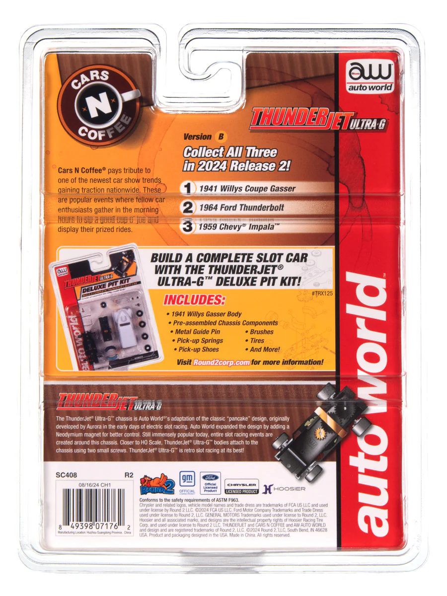 Auto World Thunderjet 1964 Ford Thunderbolt - Prairie Bronze HO Scale Slot Car - Image 5