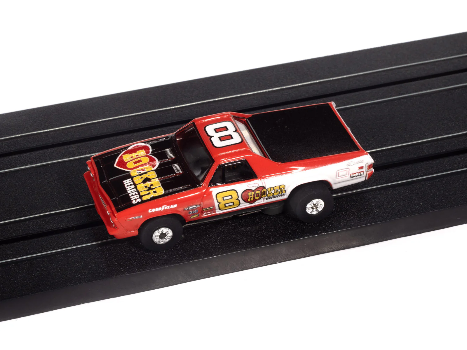 Auto World Thunderjet 1969 Chevy El Camino (Red & White) HO Scale Slot Car - Image 3