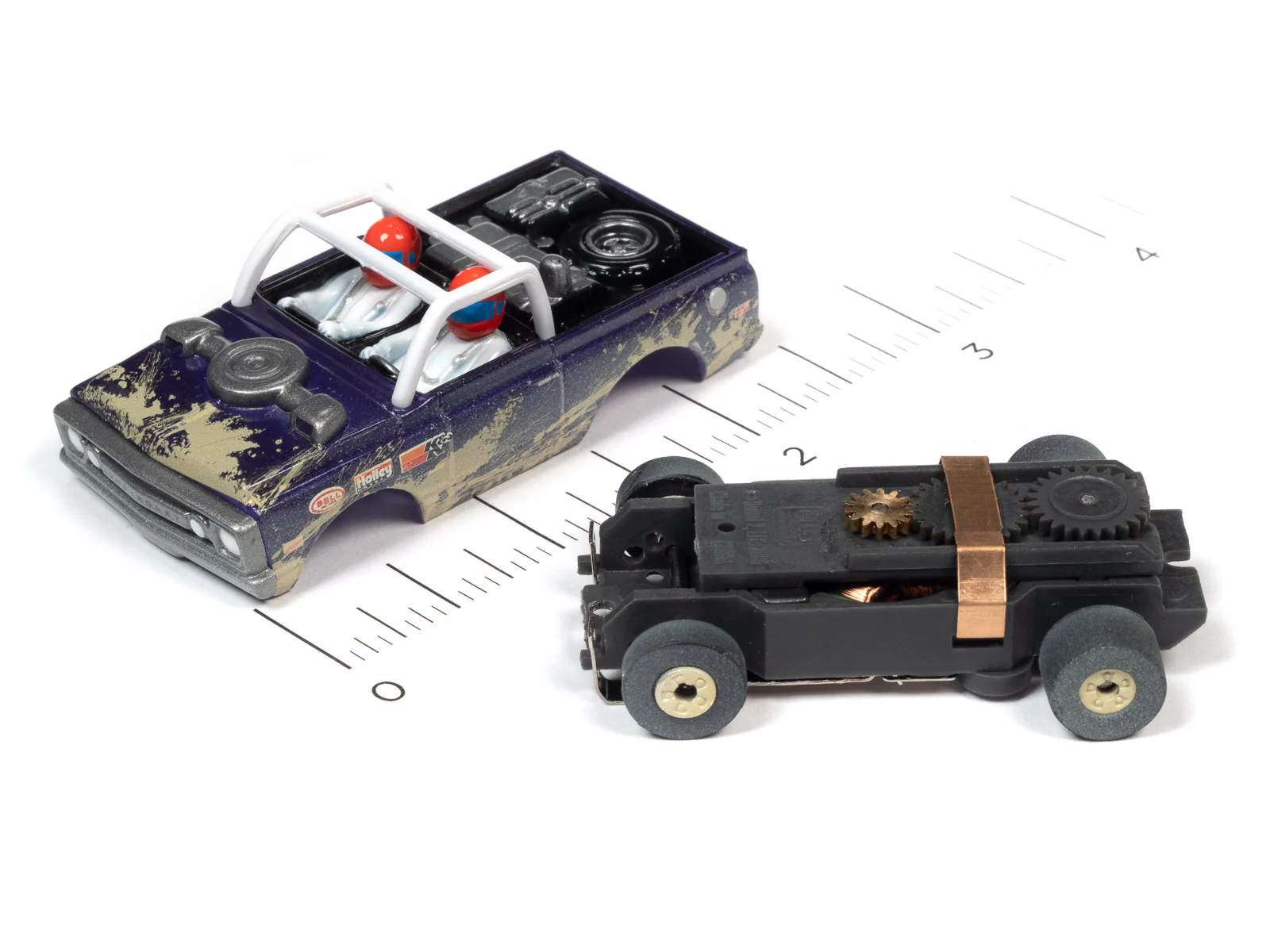 Auto World Thunderjet 1970 Chevrolet Baja Blazer (Purple) HO Scale Slot Car - Image 3