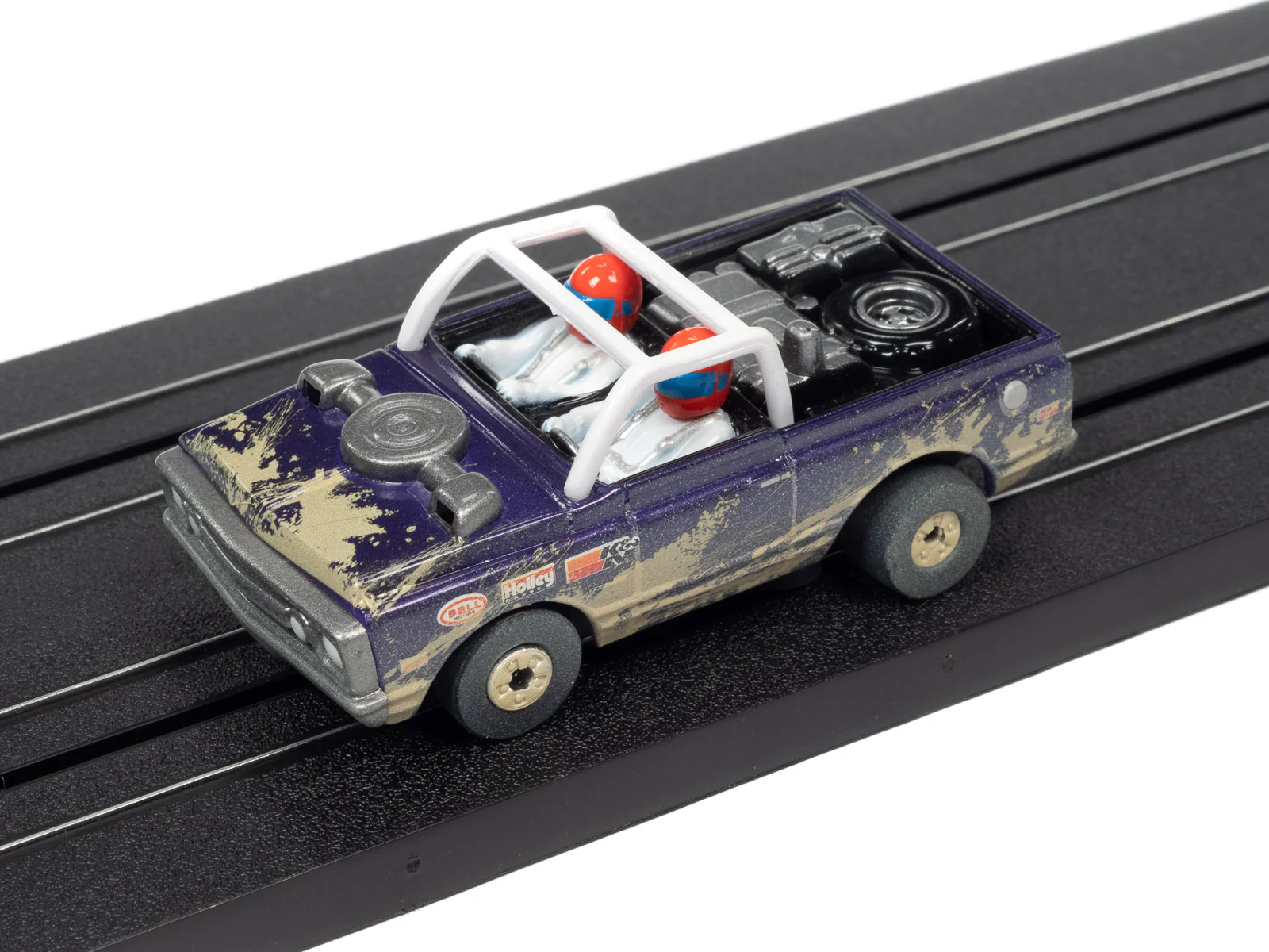 Auto World Thunderjet 1970 Chevrolet Baja Blazer (Purple) HO Scale Slot Car - Image 4