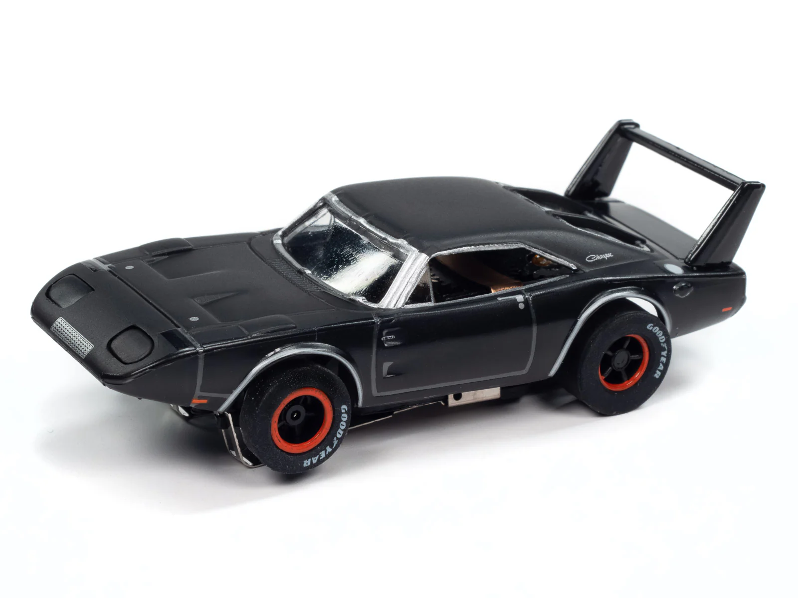 Auto World Xtraction 1969 Dodge Daytona (Dark Grey) HO Scale Slot Car - Image 2