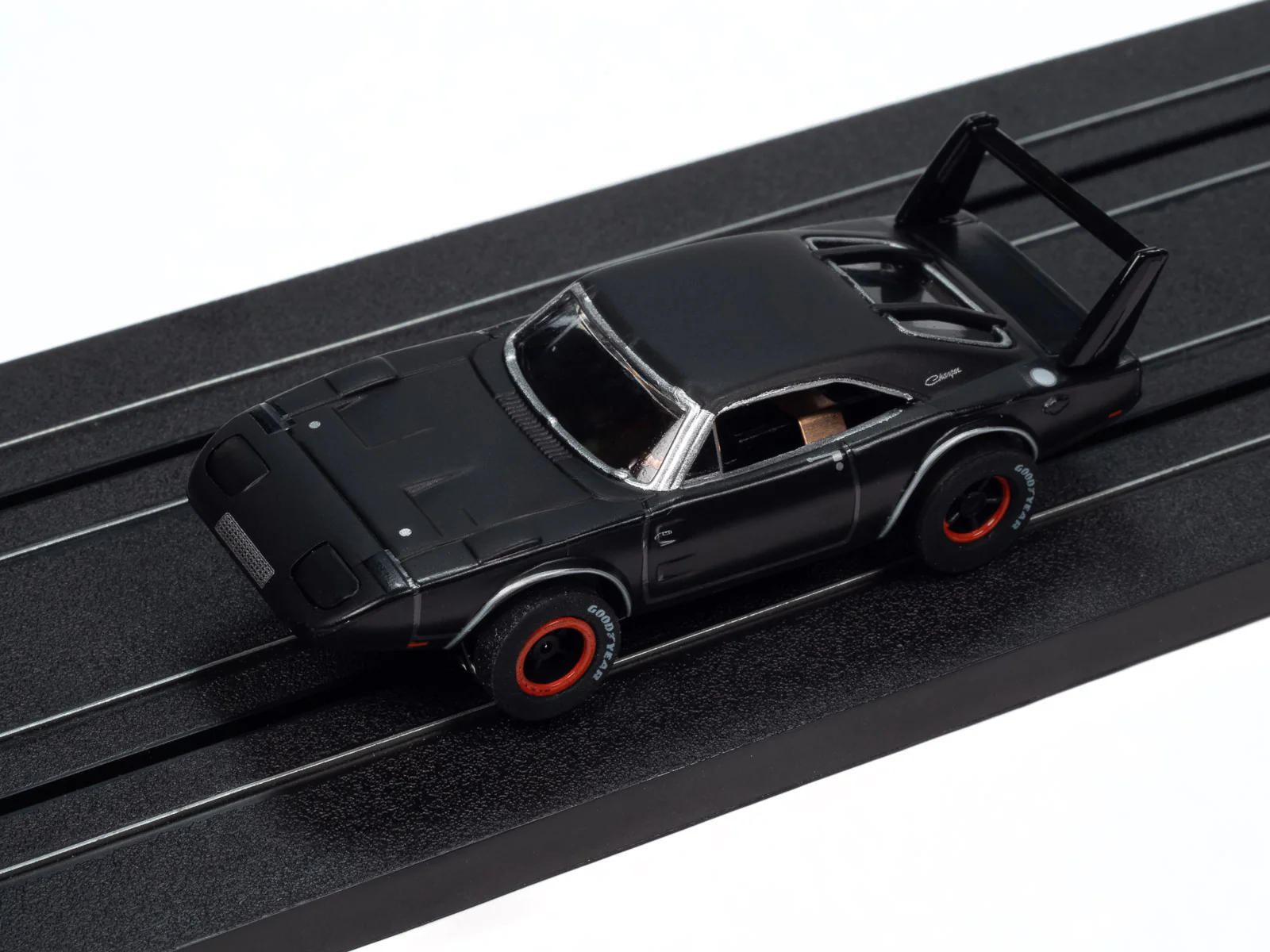 Auto World Xtraction 1969 Dodge Daytona (Dark Grey) HO Scale Slot Car - Image 4