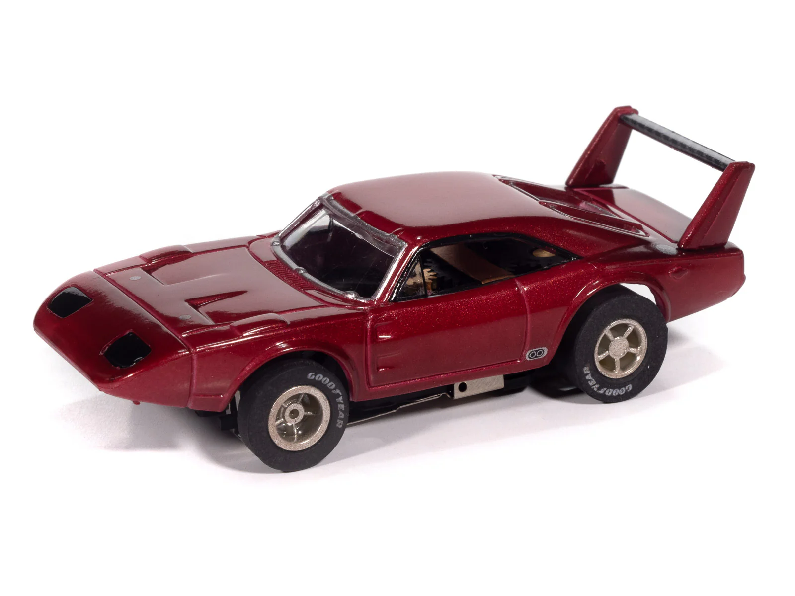 Auto World Xtraction 1969 Dodge Daytona Mystery Matinee (Red) HO Scale Slot Car - Image 2