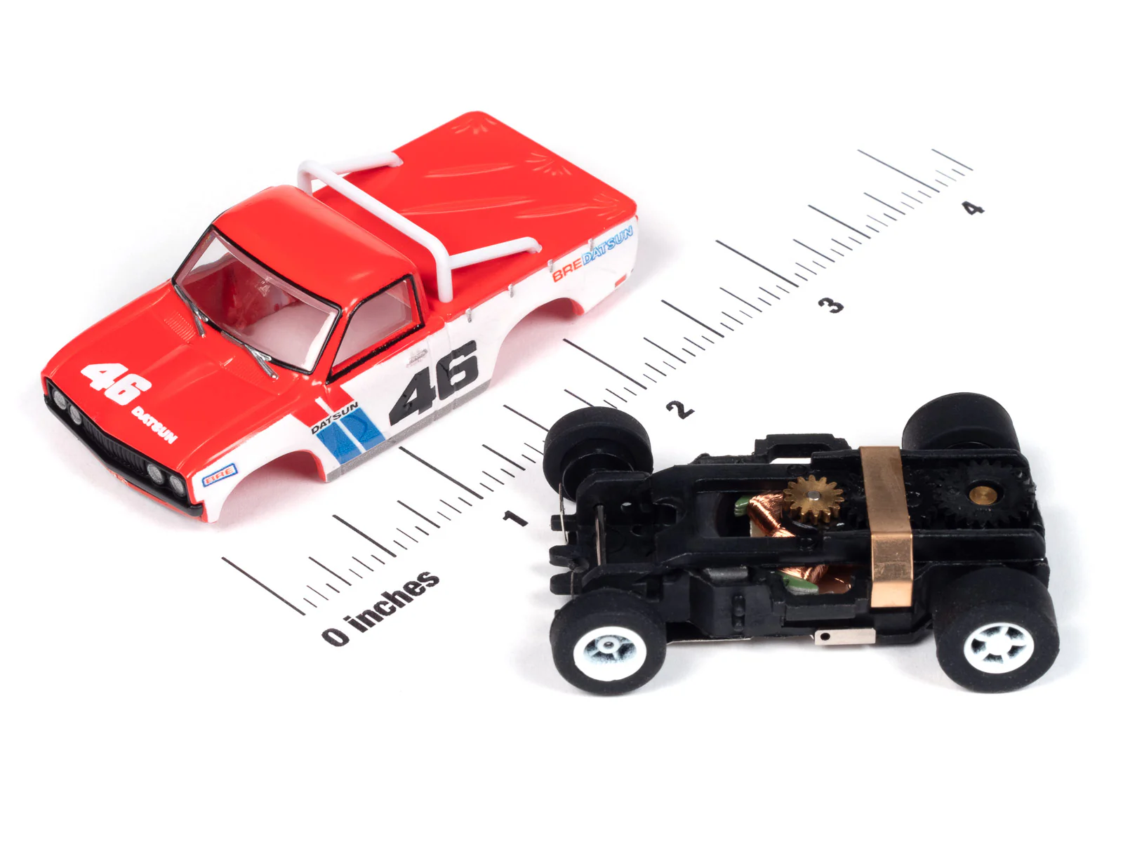 Auto World Xtraction BRE 1972 Datsun 620 Pickup Truck Tribute HO Scale Slot Car - Image 3
