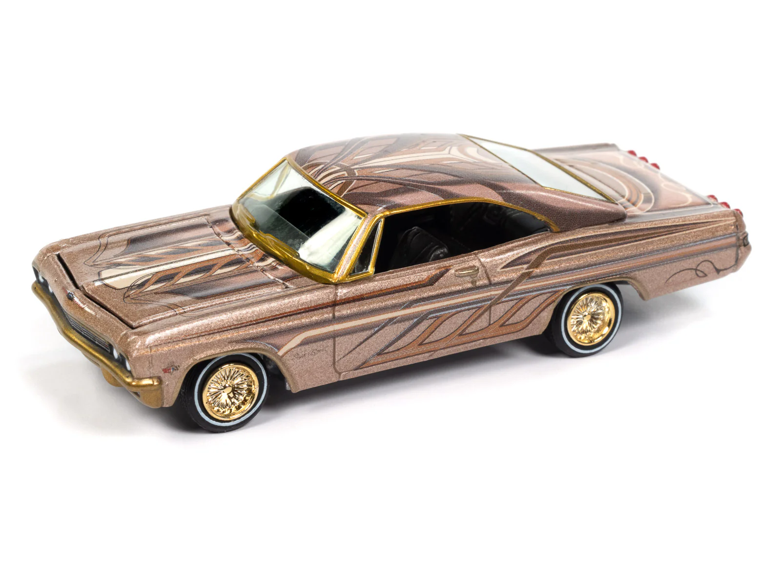 Johnny Lightning 1965 Chevy Impala SS Lowrider (Custom Bronze Poly) (Auto World Store Exclusive) 1:64 Diecast - Image 2