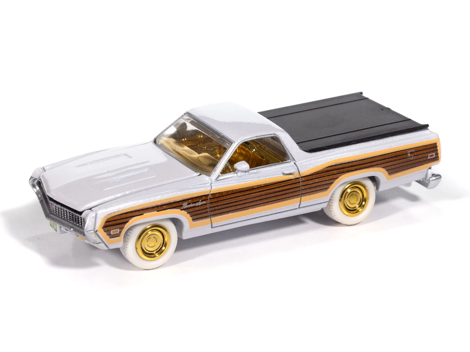 Johnny Lightning 1970 Ford Ranchero Squire (Auto World Store Exclusive) 1:64 Diecast - Image 8