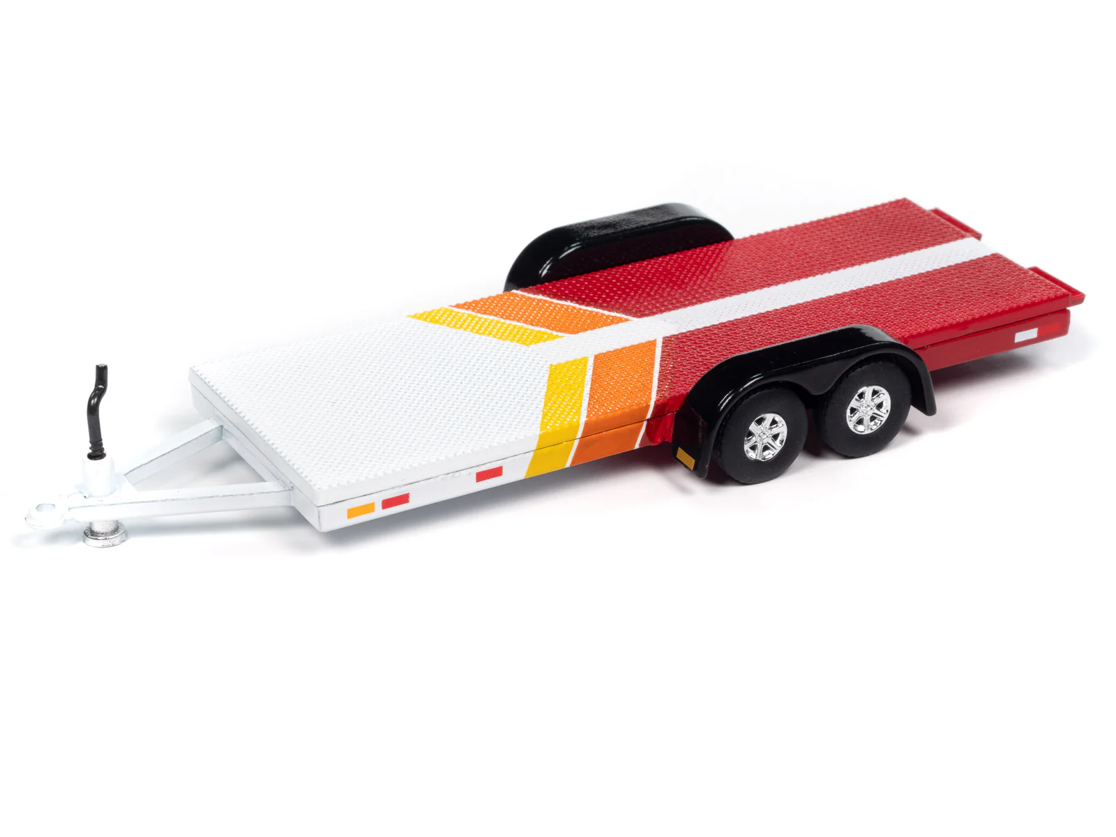 Johnny Lightning 1980 Toyota Land Cruiser w/Open Car Trailer 1:64 Diecast - Image 5