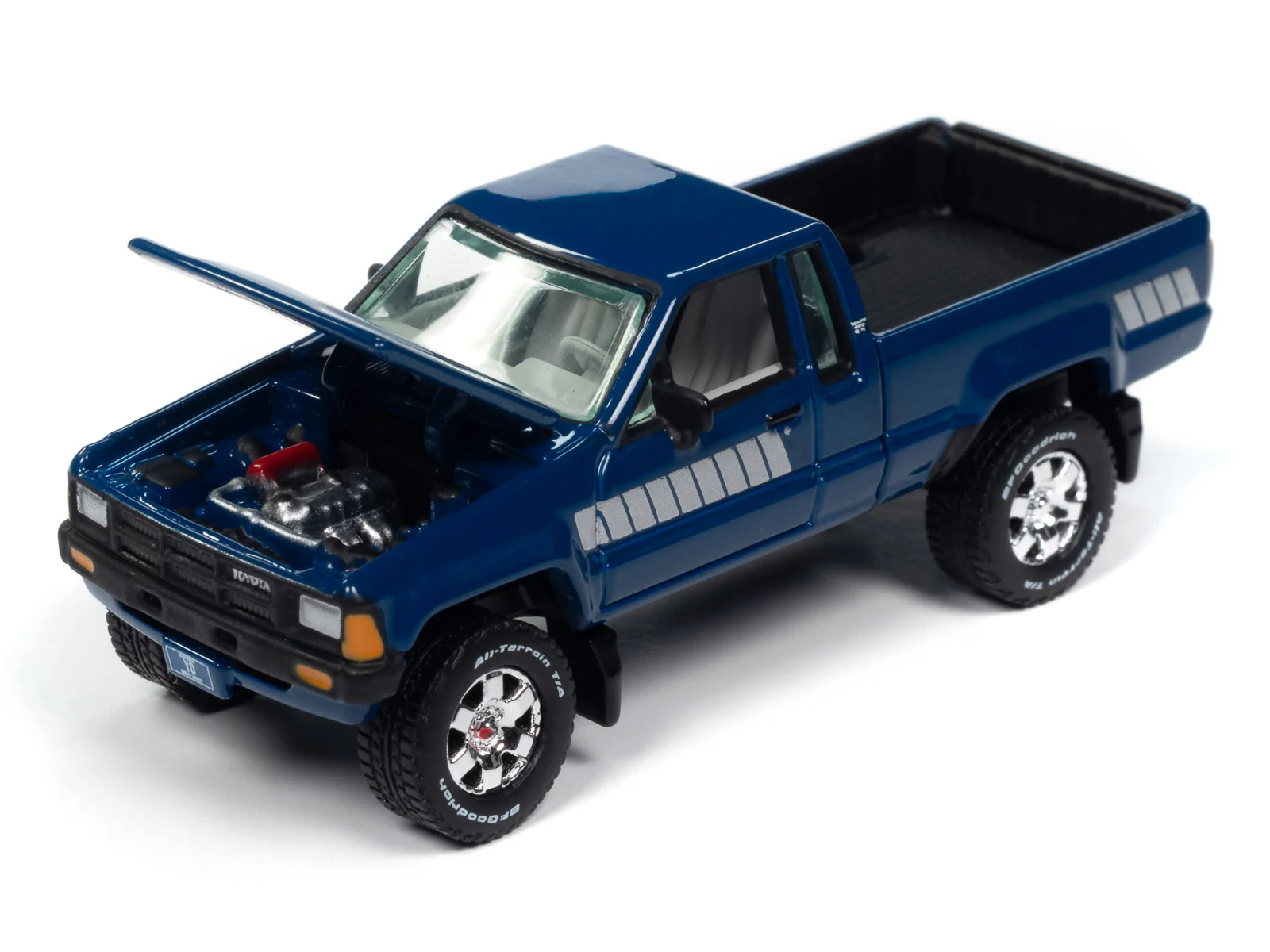 Johnny Lightning 1985 Toyota SR5 Pickup w/Malibu Speed Boat 1:64 Diecast - Image 4