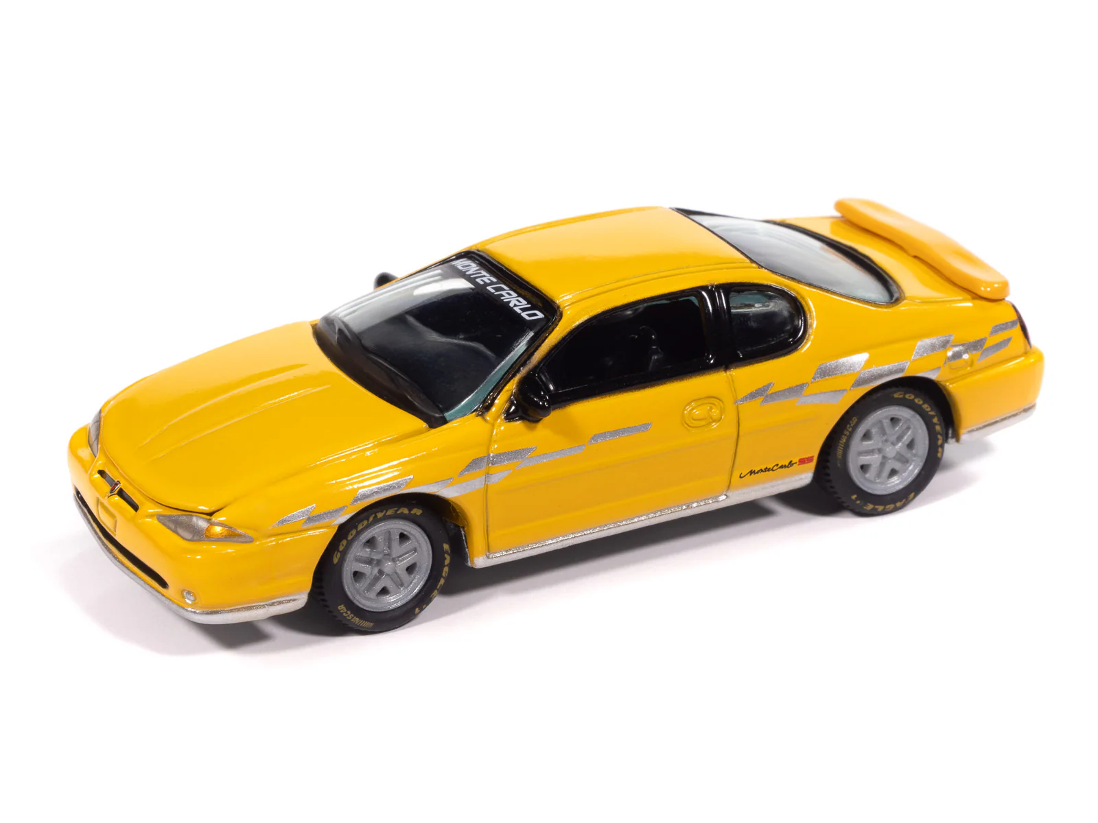 Johnny Lightning 2003 Chevy Monte Carlo Pace Edition ("Competition Yellow w/Silver Graphics") with Collector Tin 1:64 Diecast - Image 2