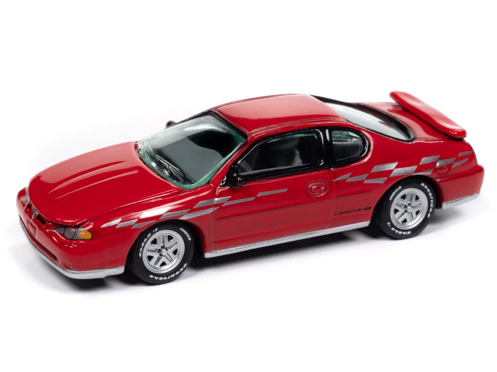 Johnny Lightning Classic Gold 2000 Chevy Monte Carlo SS (Torch Red) 1:64 Scale Diecast - Image 2