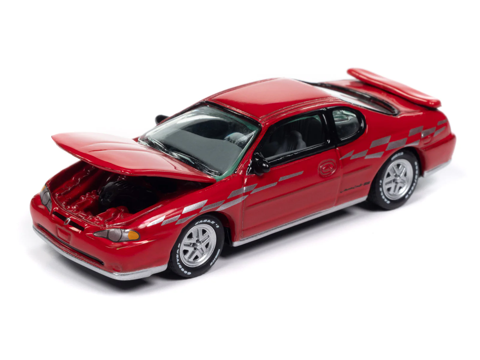 Johnny Lightning Classic Gold 2000 Chevy Monte Carlo SS (Torch Red) 1:64 Scale Diecast - Image 3