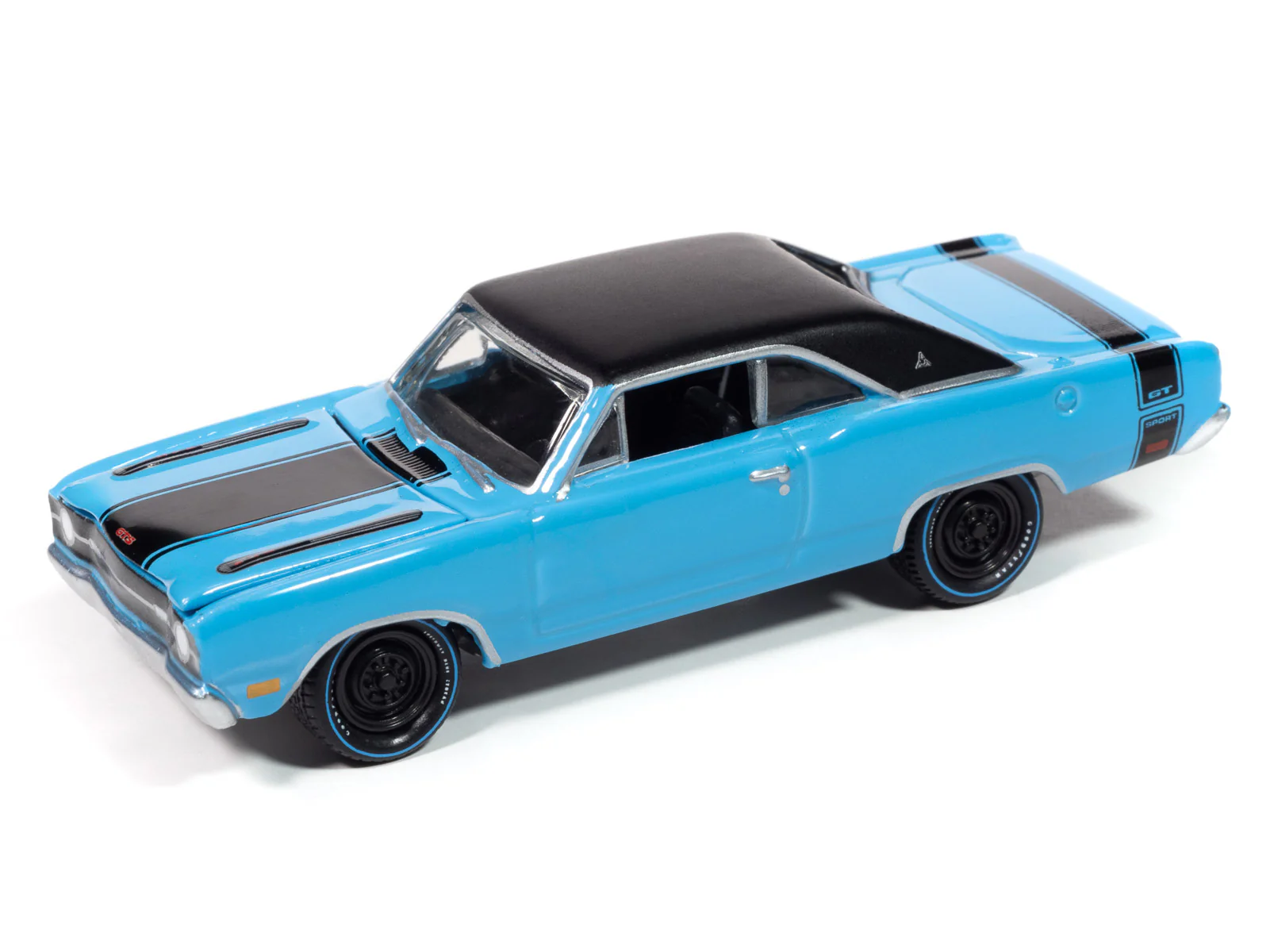 Johnny Lightning Goodyear Blue Streak 1969 Dodge Dart 1:64 Scale Diecast - Image 2