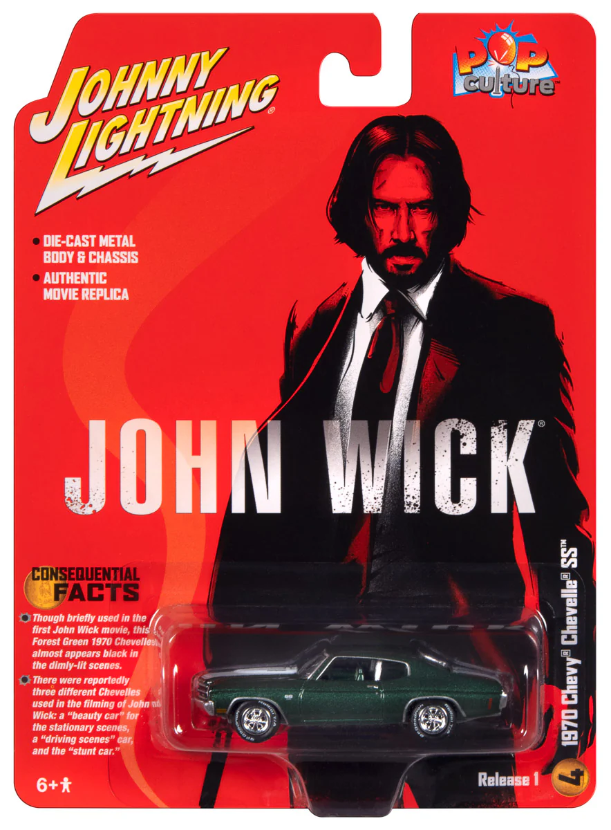 Johnny Lightning John Wick 1970 Chevy Chevelle SS 1:64 Scale Diecast