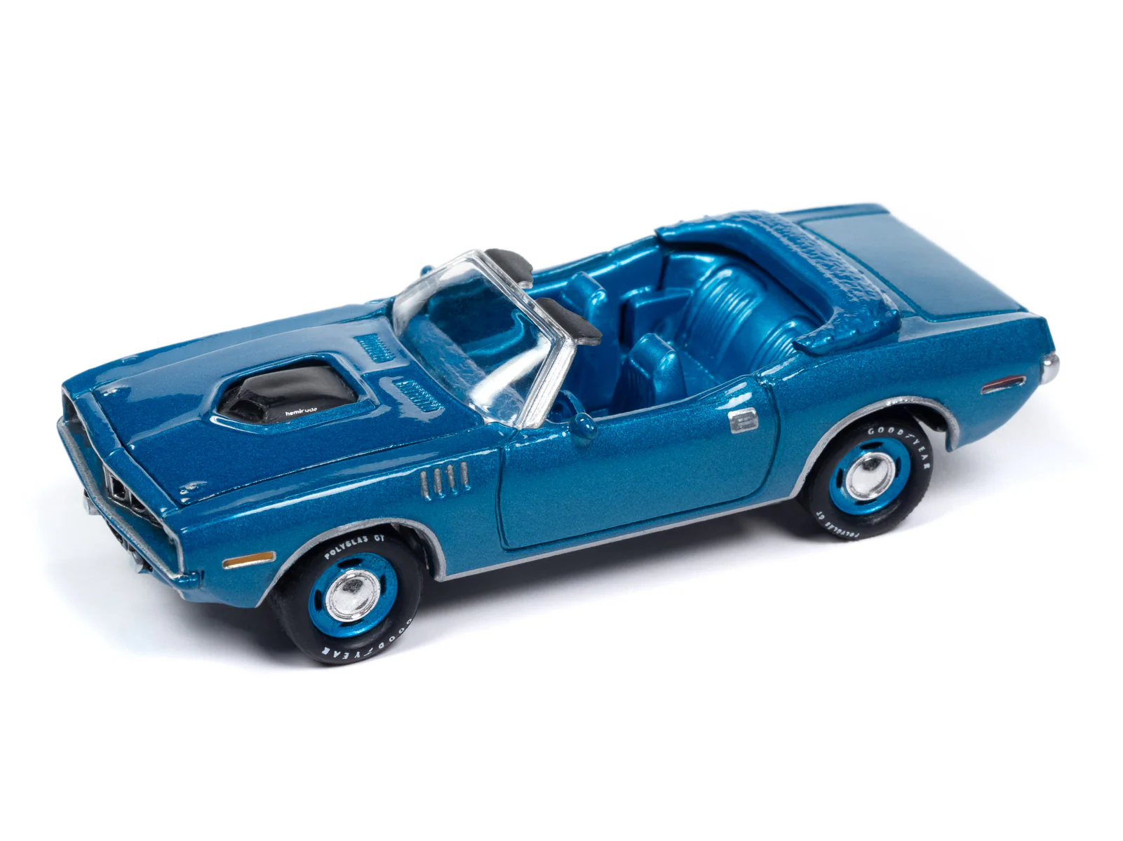 Johnny Lightning Mecum 1971 Plymouth Cuda Convertible 1:64 Scale Diecast - Image 2