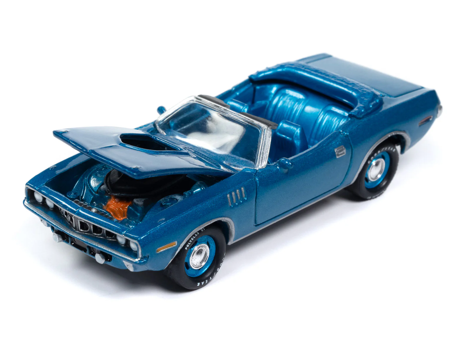 Johnny Lightning Mecum 1971 Plymouth Cuda Convertible 1:64 Scale Diecast - Image 3