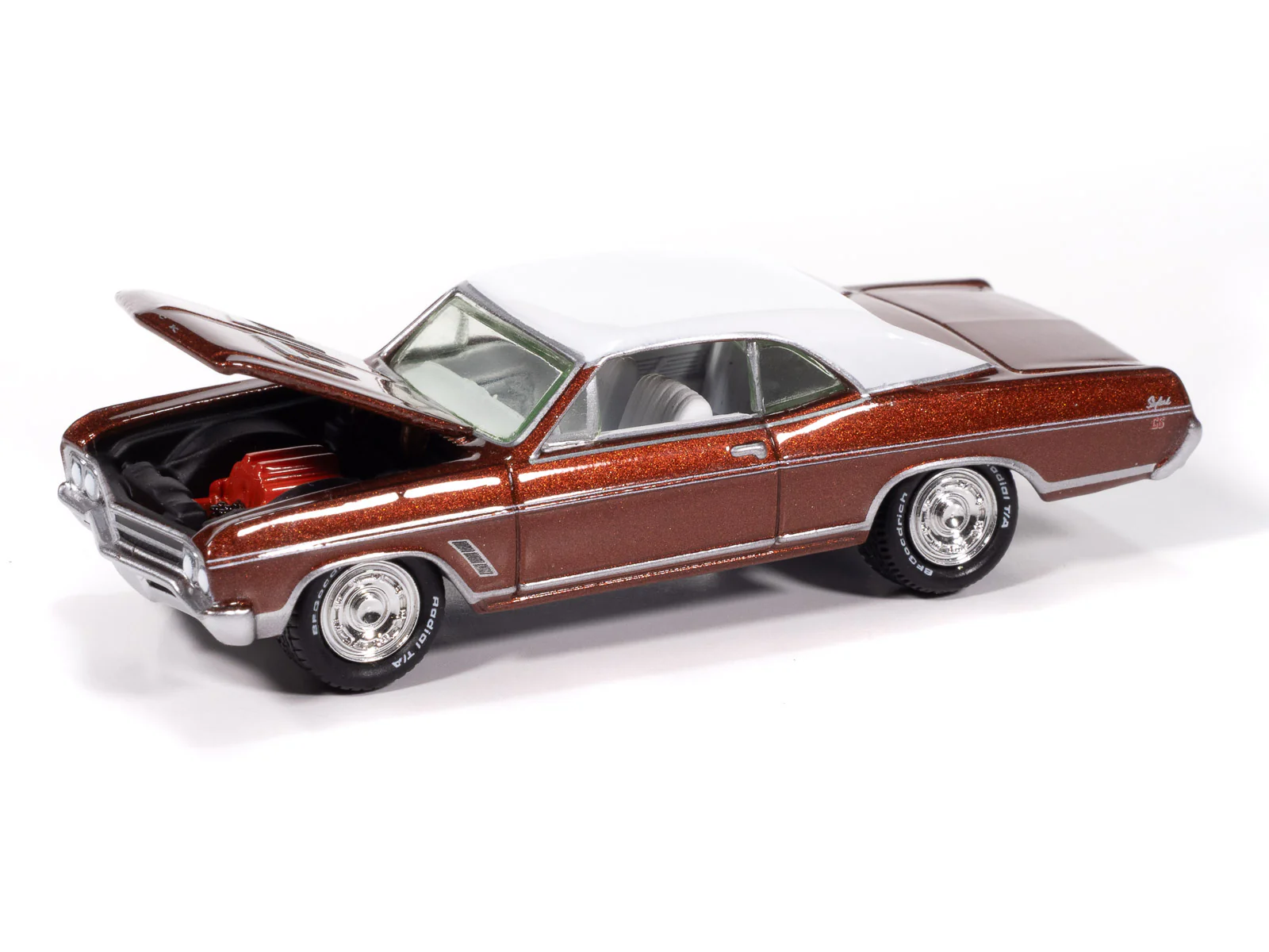 Johnny Lightning Muscle Cars 1966 Buick Skylark GS (Riviera Red Poly) 1:64 Scale Diecast - Image 3