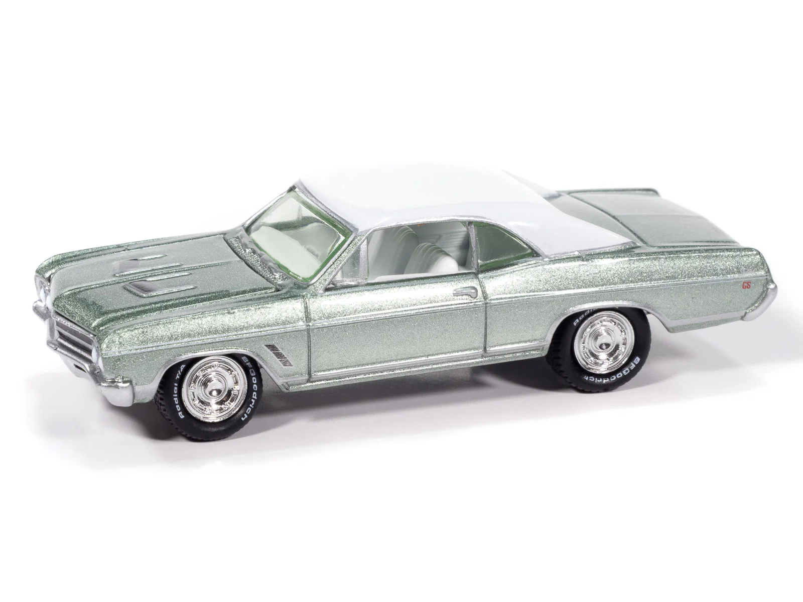 Johnny Lightning Muscle Cars 1966 Buick Skylark GS (Seafoam Green Poly) 1:64 Scale Diecast - Image 2