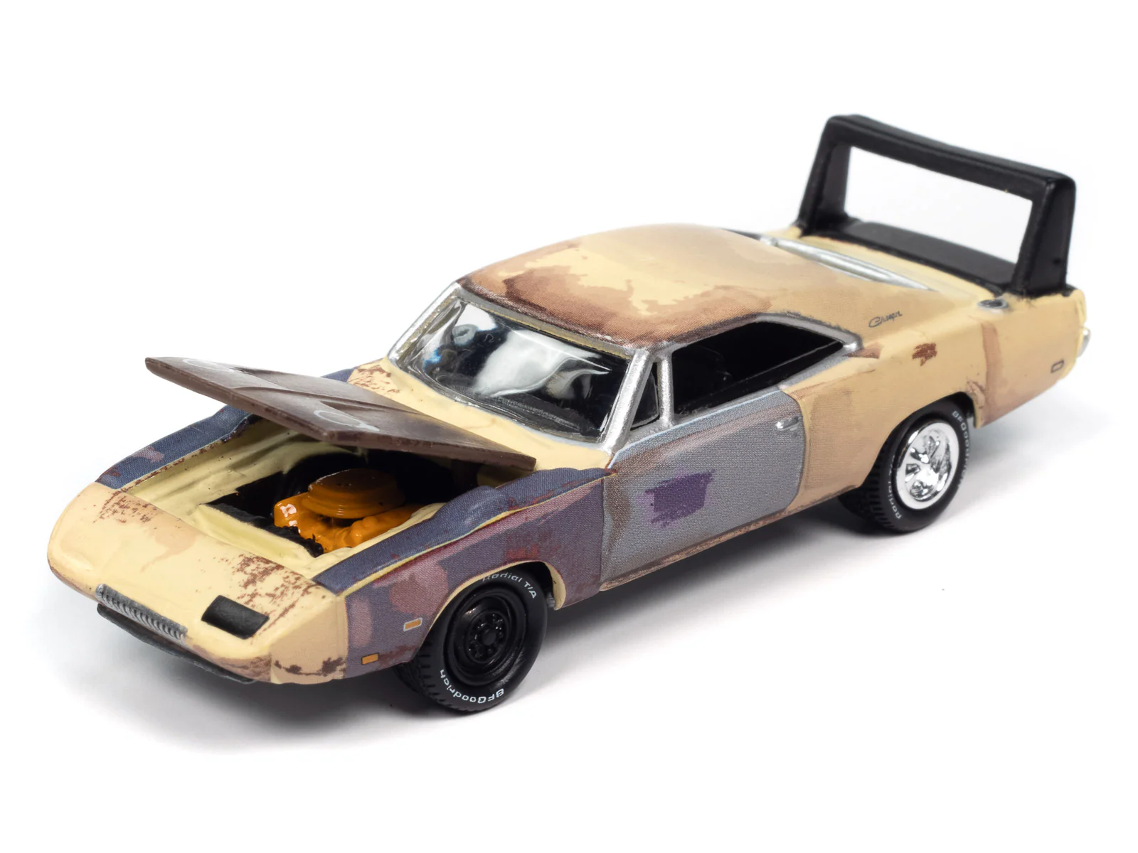 Johnny Lightning Mystery Matinee 1969 Dodge Charger Daytona 1:64 Scale Diecast - Image 3