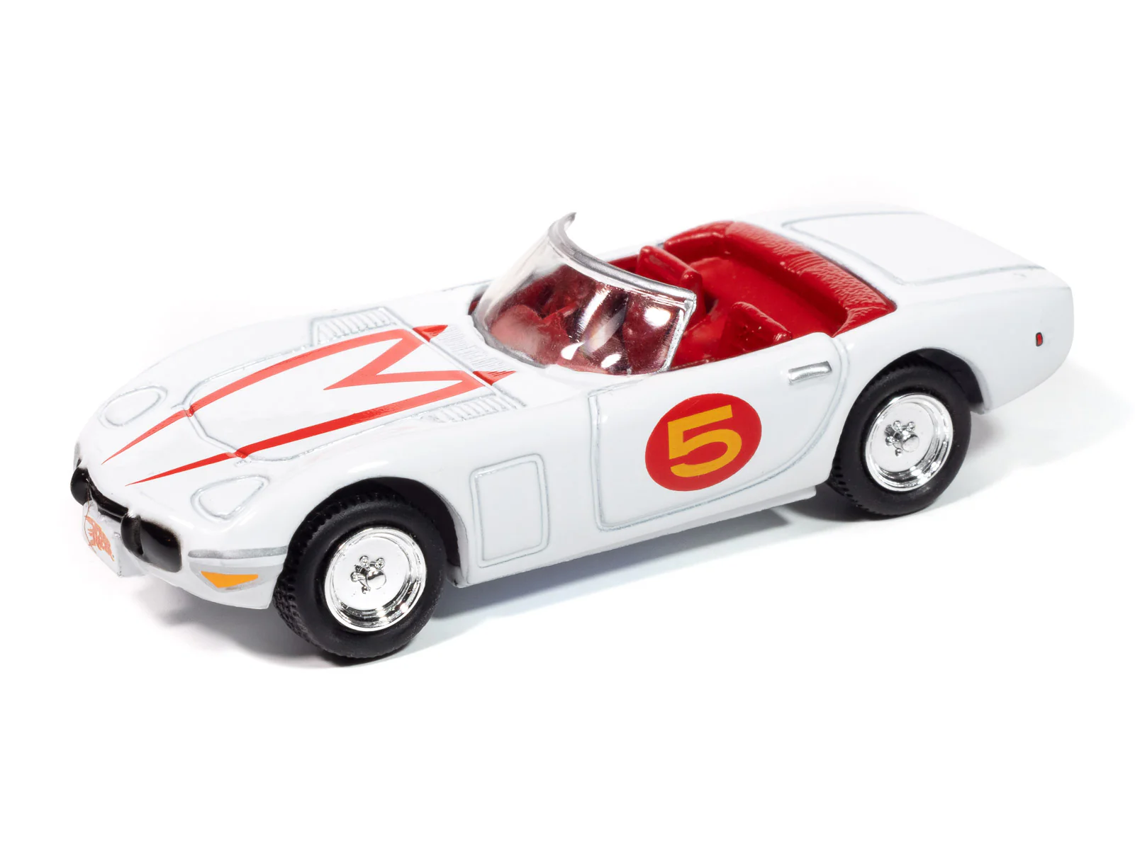 Johnny Lightning Spinoffs Speed Racer Mach 5 1967 Toyota 2000GT Roadster 1:64 Scale Diecast - Image 2