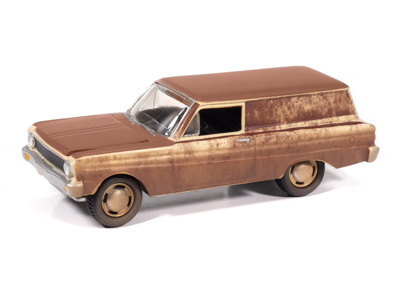 Johnny Lightning Street Freaks 1964 Ford Falcon Delivery Project in Progress (Phoenician Yellow w/ Rust Patina) 1:64 Scale Diecast - Image 2