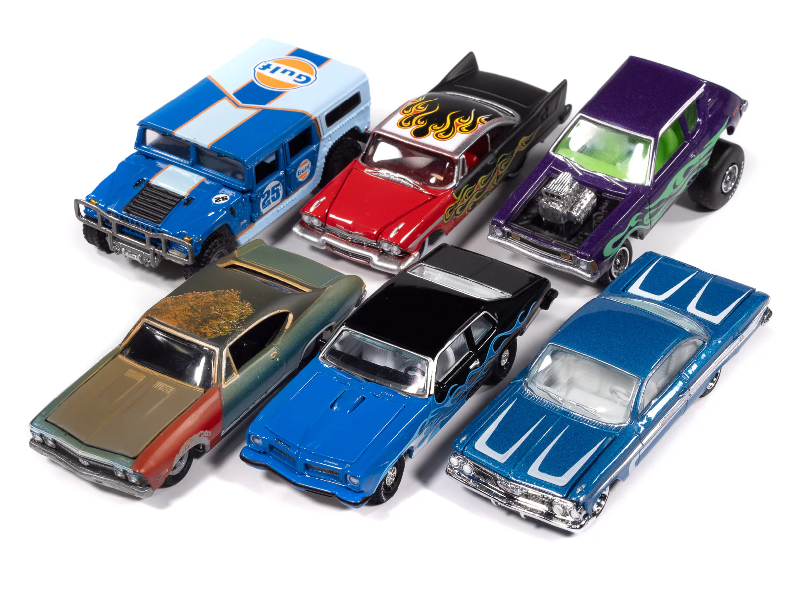 Johnny Lightning Street Freaks 2025 Release 1 Set B (6-Car Sealed Case) 1:64 Scale Diecast - Image 2