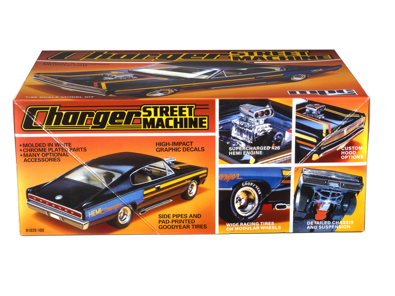 MPC 1967 Dodge Charger Street Machine 1:25 Scale Model Kit - Image 3